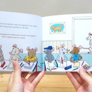 Mimi is cool - pagina met Frans - tweetalig kinderboek van nik-nak