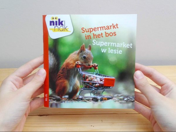 Supermarkt in het bos tweetalig kinderboek met Pools