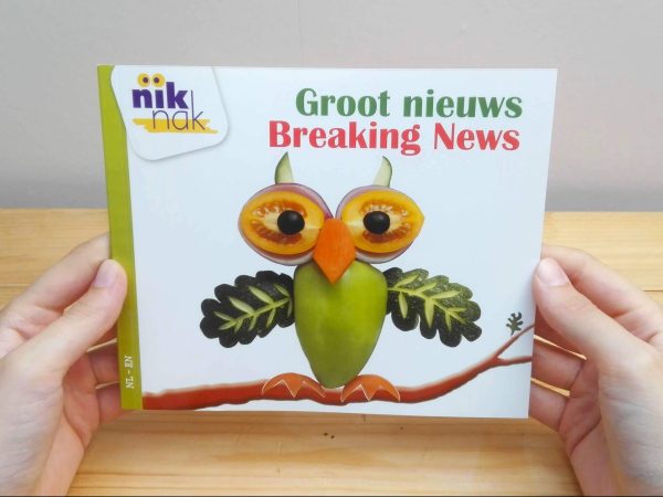 Groot nieuws met Engels - cover - tweetalig kinderboek van nik-nak