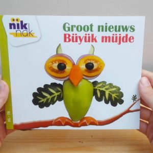 Groot nieuws met Turks - cover - tweetalig kinderboek van nik-nak