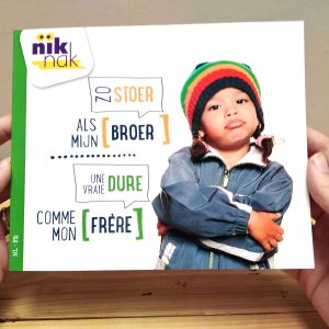 Zo stoer als mijn broer met Frans - cover - tweetalig kinderboek van nik-nak