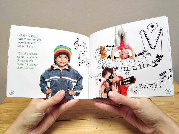 Zo stoer als mijn broer - pagina met Pools - tweetalig kinderboek van nik-nak