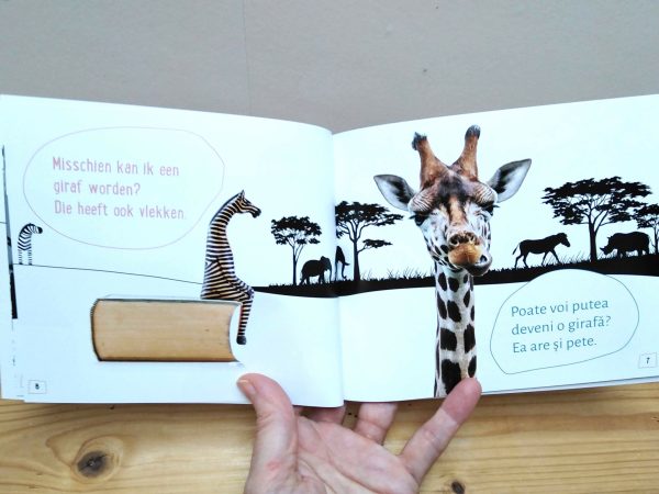 Ik wil een zebra zijn tweetalig kinderboek met Roemeens voorbeeldpagina