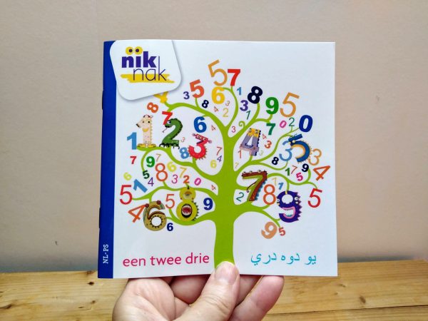 1-2-3 tellen tot 10 Pasjtoe tweetalig kinderboek cover