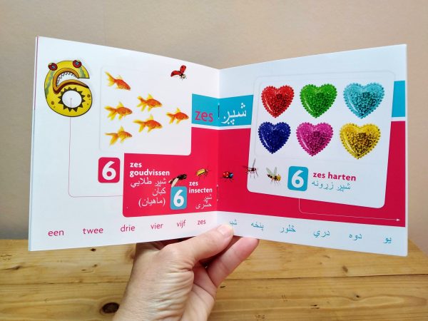 1-2-3 tellen tot 10 Pastoe tweetalig kinderboek cover
