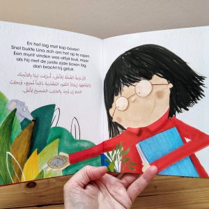 Lina's draak tweetalig kinderboek Arabisch_pag