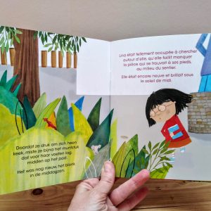 Lina's draak tweetalig kinderboek Frans_pagina