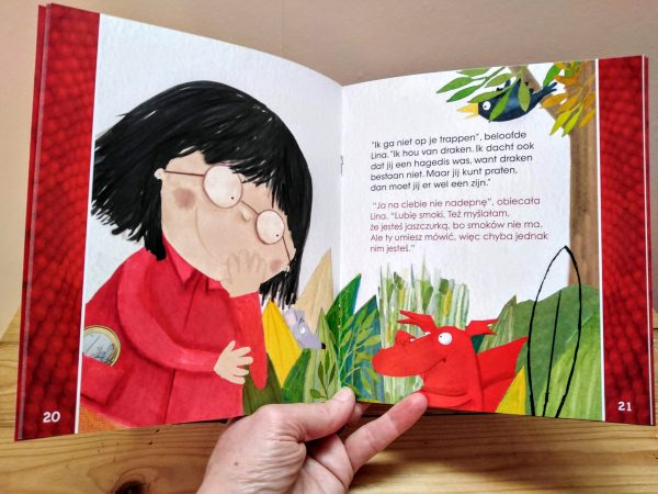 Lina's draak tweetalig kinderboek Pools_pagina