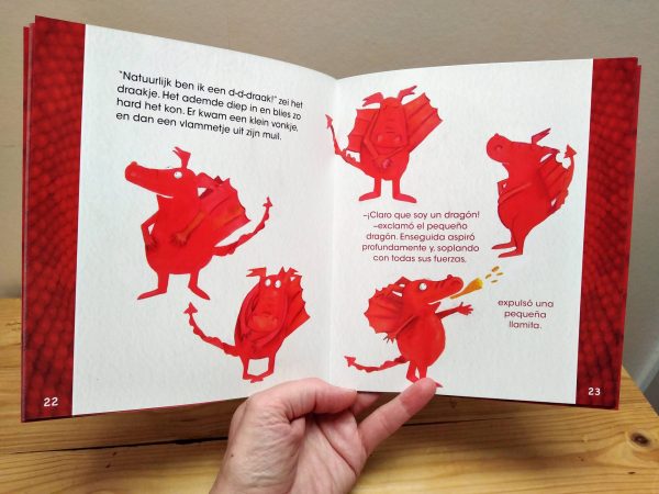 Lina's draak tweetalig kinderboek Spaans_pagina
