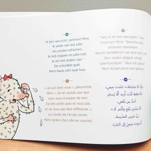 Mimi is cool meertalig kinderboek prentenboek voorlezen Frans Arabisch Turks_pagina