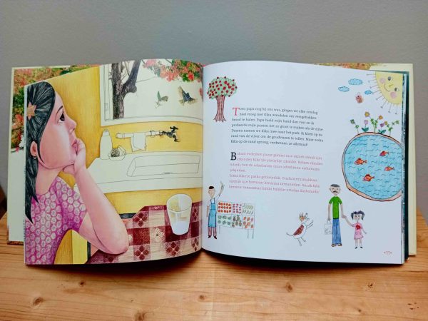 We gaan naar papa tweetalig kinderboek prentenboek Turks-pagina