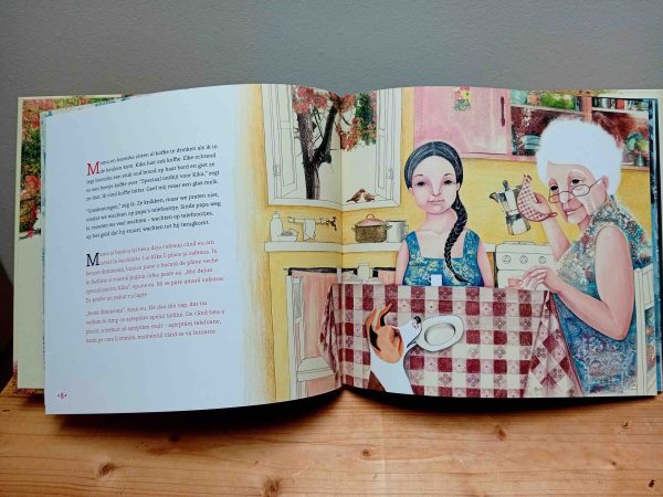We gaan naar papa tweetalig kinderboek prentenboek Roemeens-pagina