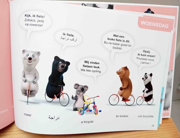 5 Beren meertalig kinderboek pagina