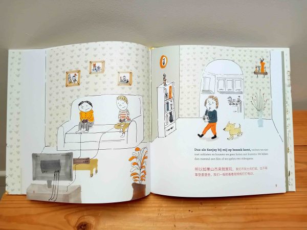 Wat heb ik geluk tweetalig kinderboek Chinees_pagina