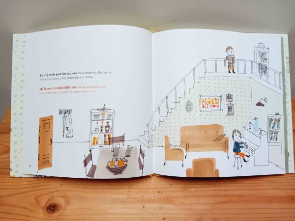 Wat heb ik geluk tweetalig kinderboek Engels_pagina