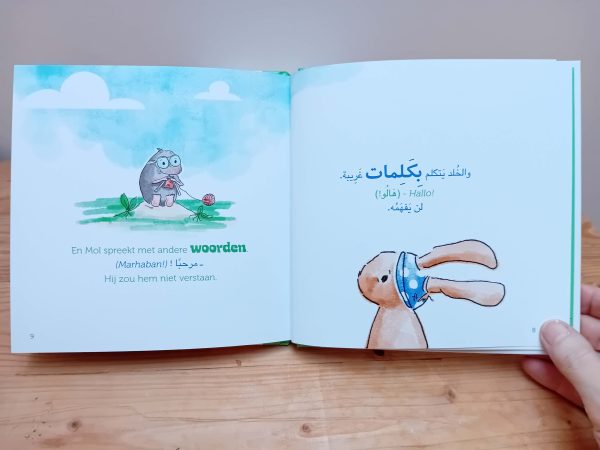 Het geheim van Konijn tweetalig prentenboek Arabisch_pagina
